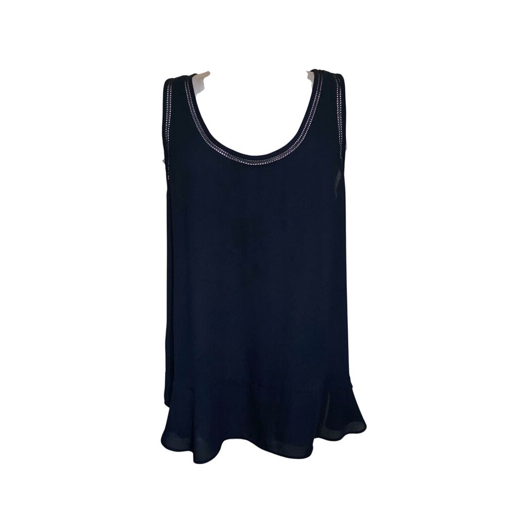 Loft Sleeveless Blue Top‎ Business Casual size large